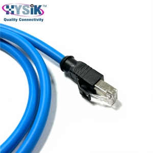 Cabo de Extensão M12 de 2, 3, 4, 5, 6, 8 Pinos, Conector Azul IP67 em PVC, Cordão Moldado de Dupla Ponta para Aviação - Product Image 6