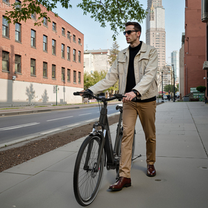 Bicicleta Eléctrica de Ciudad Híbrida Onesport OT07pro con Motor Central Bafang, <span class=keywords><strong>Shimano</strong></span> 250W, Disponible en Almacén de la UE - Product Image 5