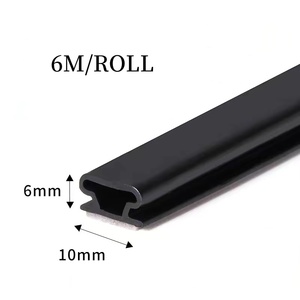 Burlete de Goma <span class=keywords><strong>para</strong></span> Puerta, Tira de Sellado Autoadhesiva de Goma en Forma de D - Product Image 2