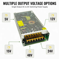 Alimentation à découpage AC/DC 150W pour usine, 5V 12V 15V 24V 30V 48V SMPS