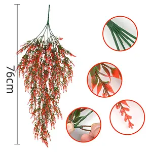 Kunstbloemen Lavendel Muur Opknoping Decoratie Voor Thuis Balkon Muur Wijnstok Groene Plant