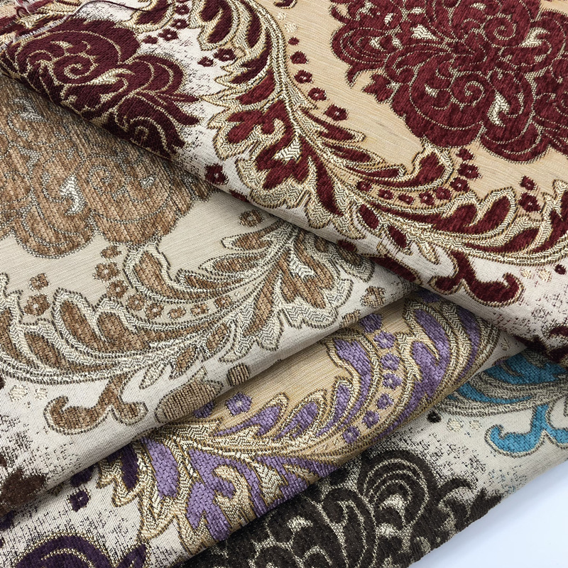 Высококачественная Европейская синельная жаккардовая ткань для дивана, обивочная подушка, подушка, скатерть для обеденного стула