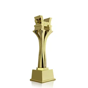 Ideias de produto novo conceito de ouro 2022, logotipo personalizado do troféu do conceito de ouro da china antiga troféu