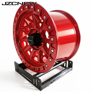 JZCNCW Custom New 6x135 6x139.7mm 4x4 17-20 Inch Beadlock Offroad Forged Wheels Rims for H2 H3 Y60 Y61 F-150 L200 <b>S10</b> - Product Image 4