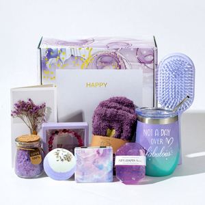 Canasta de Regalo Spa al por Mayor con Jabón, Vela y Vaso, Regalos Relajantes de Autocuidado para Mujeres, San Valentín, Agradecimiento y Recuperación - Product Image 1