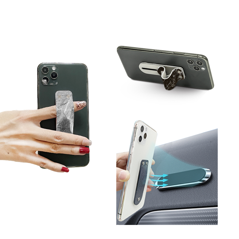 Пуш-ап-полный натуральная кожа + нержавеющая сталь Материал палец ремешок для фотокамеры подставка-держатель для телефона на дефлекторах вентиляции автомобиля держатель сотового телефона Аксессуары для мобильных телефонов