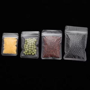 Petites pochettes zip-lock transparentes mates à fond plat personnalisées hologramme <span class=keywords><strong>de</strong></span> feuille d'aluminium étanche stockage <span class=keywords><strong>de</strong></span> chewing-gum alimentaire refermable - Product Image 6