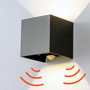 12W Cube Motion Sensor High Quality LED Wall <strong>Light</strong> 12W <strong>White</strong> Adjustable <strong>Outdoor</strong> Ip65 Waterproof for Indoor Living Room - Product Image 1