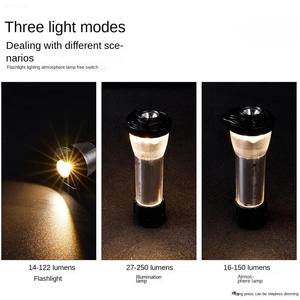 Lampe de poche d'urgence rechargeable à LED imperméable pour l'extérieur, multifonctionnelle, pour le camping, l'ambiance de bar, la pêche nocturne, le travail, avec certification CE - Product Image 4