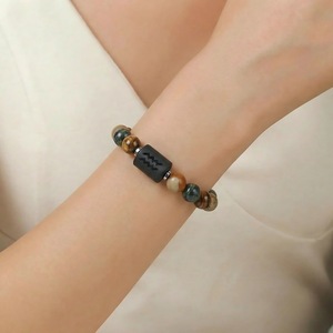 Set de Pulseras de los Doce Signos del Zodiaco, Piedras Naturales, Unisex, Hechas a Mano, Joyería con Cuentas, Regalo, Diseño Geométrico de Constelaciones, Origen Yiwu - Product Image 2