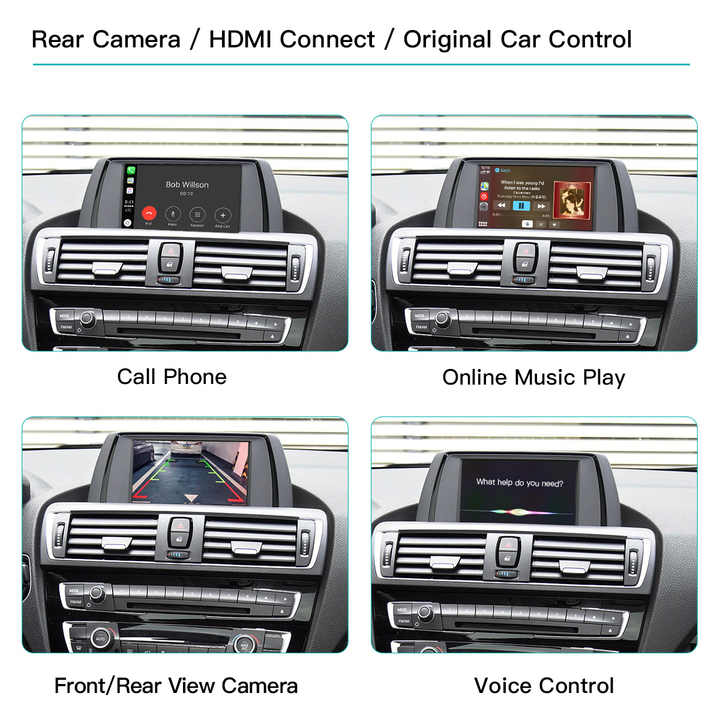 AUTOabc 8.9" Wireless CarPlay/Android Auto Screen For BMW 3/5 Series E60 E90 2010-2012 CIC System