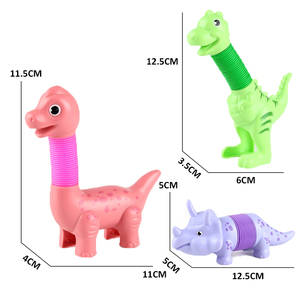 Wholesale DIY Telescopic Tube <strong>Poptube</strong> Creative Fun Animal Shape Puzzle Decompression Stretching Toys for Kids - Product Image 6