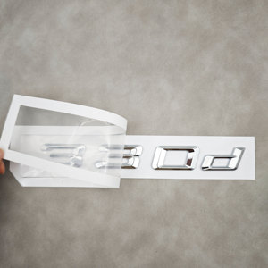 Emblema 3D ABS Cromado Negro <span class=keywords><strong>320d</strong></span> 320i 330i 330d para Maletero Trasero de Coche, Adhesivo con Número y Logotipo para <span class=keywords><strong>BMW</strong></span> E39 <span class=keywords><strong>E46</strong></span> E90 F30, <span class=keywords><strong>Accesorios</strong></span> - Product Image 2
