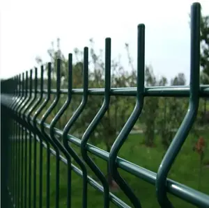 3D Curved Pvc Coated Fence Decorative Metal Fencing Panels Trellis Steel Galvanized Fencing