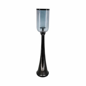 Portacandele in vetro a forma di uragano, alto, decorativo, per candele a pilastro, per decorazioni da tavolo e per la casa - Product Image 3