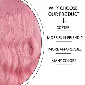 Perruque à couverture complète naturelle et courte pour femmes, chapeau de simulation de frange à air souple avec impression à volants ondulés, Chine continentale - Product Image 3