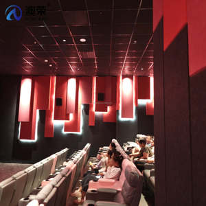 Panneau mural insonorisant pour <span class=keywords><strong>décoration</strong></span> de théâtre, <span class=keywords><strong>site</strong></span> Web de <span class=keywords><strong>décoration</strong></span> intérieure, panneau acoustique moderne flexible en feutre écologique - Product Image 4