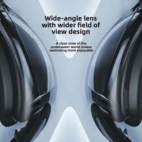 Lunettes de natation 369 JW-YY49 pour adultes, myopes, haute définition, anti-buée, étanches, avec lentilles en polycarbonate électro-plaqué
