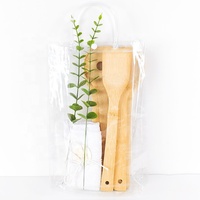 Ensemble d'ustensiles de cuisine en bambou de haute qualité 30 cm, spatule de cuisine antiadhésive, écologique, cadeau de déménagement, cadeau pour la fête des mères, SOLEHOME BAMBOO