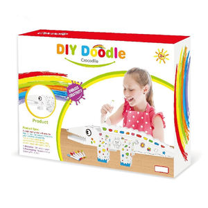 Imparare a colorare giocattoli animali fai da te Doodle Puzzle giocattolo <span class=keywords><strong>coccodrillo</strong></span> per bambini - Product Image 1