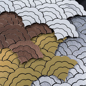 Nouveauté Panneau composite en aluminium en forme de nuage en bronze moderne anti-moisissure, <span class=keywords><strong>mosaïque</strong></span> adhésive, carrelage mural intérieur de cuisine - Product Image 5
