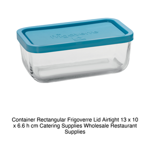 Frigoverre Rectangular Airtight <b>Container</b> 13 × 10 × 6.6 h cm, with Airtight Lid - Product Image 2