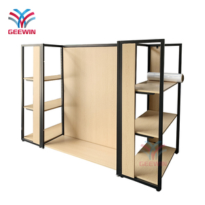 Cửa hàng tiện lợi hai mặt Gondola Kệ nhanh chóng cửa hàng hiển thị giá Bodega hiển thị đứng góc cửa hàng hiển thị kệ - Product Image 4