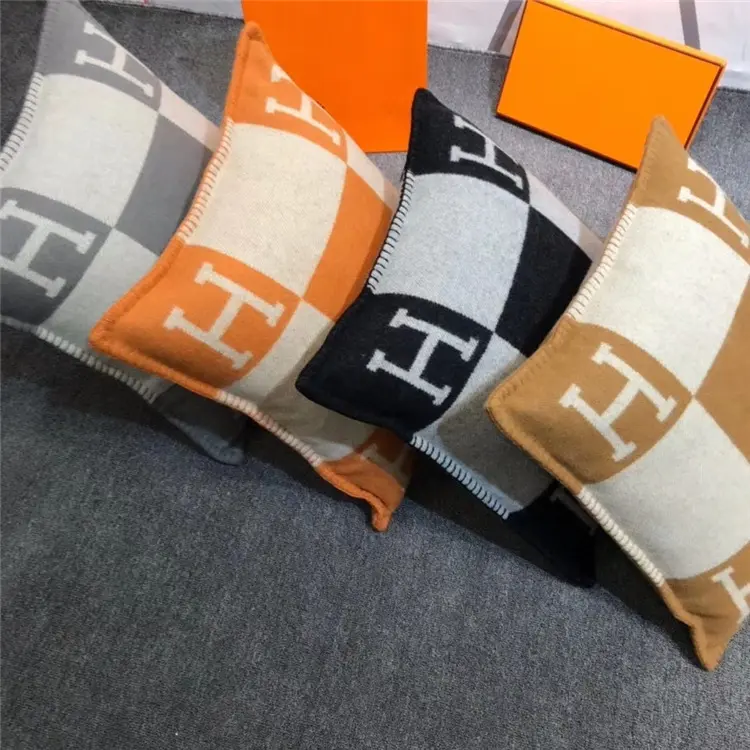 Wholesale Letter H Cushion Cover, H Design Cushion Luxury, Letter H Pillow Case