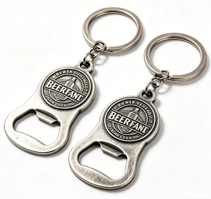 Custom Stainless Steel Bottle Opener <b>Key</b> Chain Metal <b>Key</b> <b>Ring</b> <b>Engraved</b> Logo Promotional Gift - Product Image 3