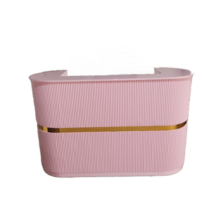 Kisen hall <span class=keywords><strong>d</strong></span>'hôtel contemporain bon marché pierre artificielle blanc conception unique de bureau de réception grands bureaux de réception - Product Image 3