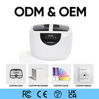 Pencuci Ultrasonik Otomatis ODM Elektrik 40KHz untuk Perhiasan, Perlengkapan Rumah Tangga, Portabel, Timer Digital, Tangki Stainless Steel SUS304