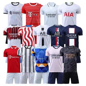 Wholesale 2023/2024 New Season Soccer Jersey Football Shirts Black Red Stripe Thailand Quality Men Football/Soccer Jersey