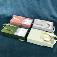 Nouveaux produits explosifs : Tiroirs d'emballage coulissants en papier kraft, boîtes rigides, boîtes cadeaux pour bijoux, recyclables, avec logo personnalisé
