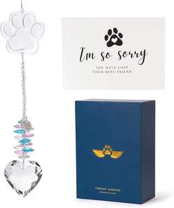 Coffret Cadeau Attrape-Soleil Cœur <span class=keywords><strong>en</strong></span> Cristal Ailes d'Ange – Cadeau Personnalisé <span class=keywords><strong>en</strong></span> Hommage à un Animal de Compagnie avec Carte – <span class=keywords><strong>En</strong></span> Mémoire de son Éclat Éternel - Product Image 1