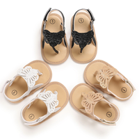 Sandales plates pour bébés filles, style princesse, avec papillon, effet givré, pour l'extérieur, collection 2022
