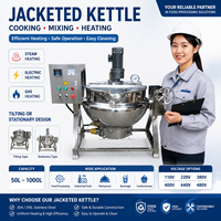 Aas 50-500 Liter Kantelbare Kookpan Elektrische Marmita Potten Jam Halwa Saus Mengpan Kookmixer Machine