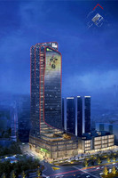Solution d'éclairage extérieur pour façade murale, luminaire extérieur de conception OEM pour immeuble de bureaux, centre commercial, système d'éclairage