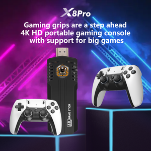 X8 Pro Game Stick 4K 46 Emulador TV Stick con Dos Controles Inalámbricos 30000 Juegos Mini TV <span class=keywords><strong>Gamestick</strong></span> - Product Image 3