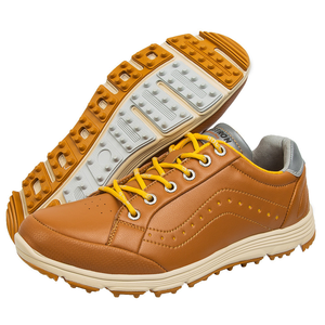 Zapatos de Golf con Tacos para Hombre, Talla Grande, Parte Superior de Cuero Genuino del Fabricante, Suela de Goma, Duraderos, para Deportes al Aire Libre de Verano - Product Image 3