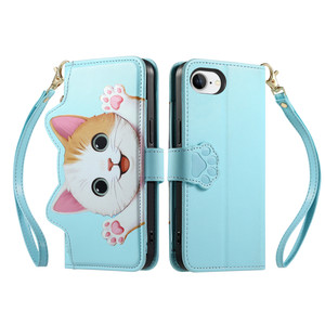 Custodia a Portafoglio 3D Smart in Pelle con Cordino per iPhone 7/8 Plus/XR/11/12 Pro Max - Product Image 6