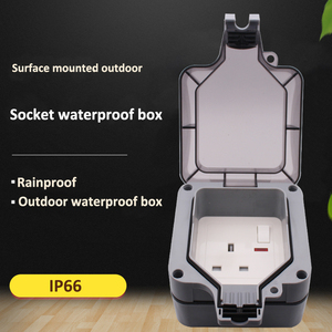SUMMAO Prise et interrupteur électriques étanches IP66 pour extérieur, avec <span class=keywords><strong>base</strong></span> en ABS, pour éclairage et stockage frigorifique, résistant aux intempéries - Product Image 4