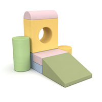 Blocs de jeu modulaires multifonctionnels en mousse, combinaison toboggan et canapé pour enfants, mobilier de jeu d'intérieur