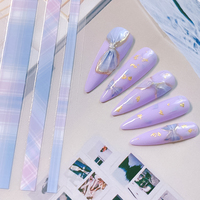 Usine En Gros Ins Nail Art Autocollants Longue Durée Auto-adhésif Charme Nail Nail Stickers