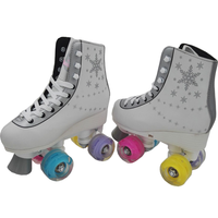 En gros de mode PU flash roue chaussures à roulettes chat conception De Soja luna patines quad patins à roulettes chaussures