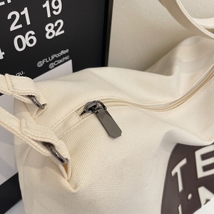 Sac à provisions en toile de grande capacité personnalisé pour femmes avec logo personnalisé sac à bandoulière pour un shopping pratique - Product Image 3