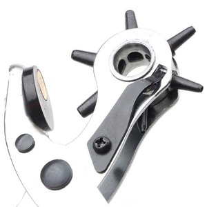 <b>Leather</b> Punch <b>Tool</b> 1.5Mm Hole Punch For Watch Strap Belt DIY Manganese Metal Drilling Punch Pliers With Adjustable Handle - Product Image 1