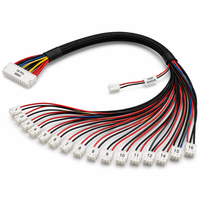 Harnais de câblage professionnel pour stockage d'énergie MX 3.96mm 18 broches AWG22 UL1007 ISO9001 Conducteur en cuivre Module de batterie 48V 96V