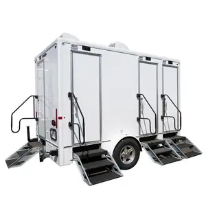 Camping Trailer Toilet Portable Bathroom Trailer Mobile Plastic Shower Room Toilet Restroom Trailer