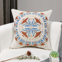 Coussin de couverture Jacquard en coton écologique de luxe Décoration intérieure Oreiller tissé pour la lecture et le repos au lit