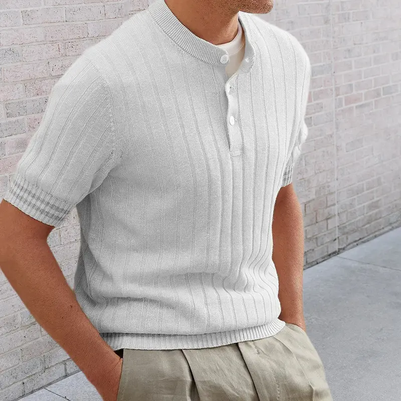 Maglioni in maglia di cotone pullover Pull maglione da uomo maglione a collo alto da uomo maglione Casual Slim Fit